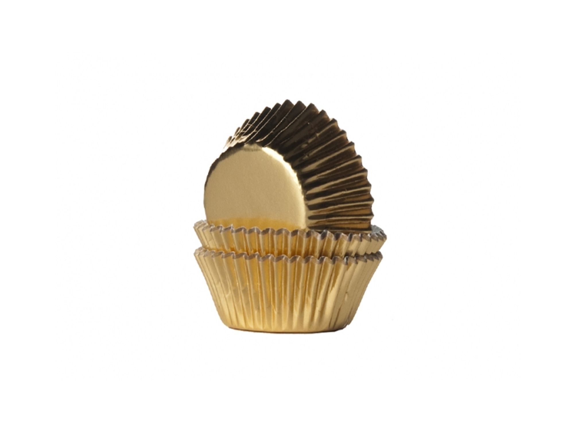 Mini-Muffinförmchen Gold foliert 36 Stk